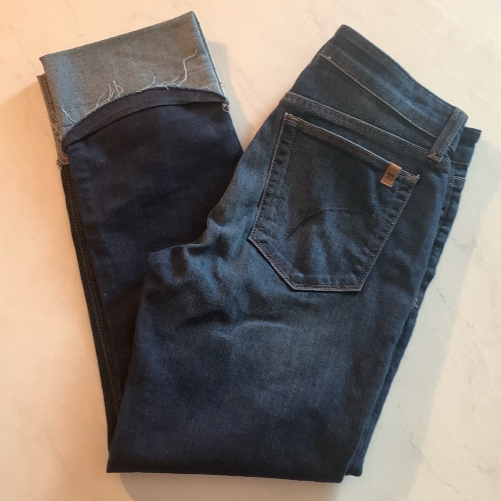 Joe's Jeans Womens Frayed Cuffed Jeans Navy 26 - Picture 4 of 13